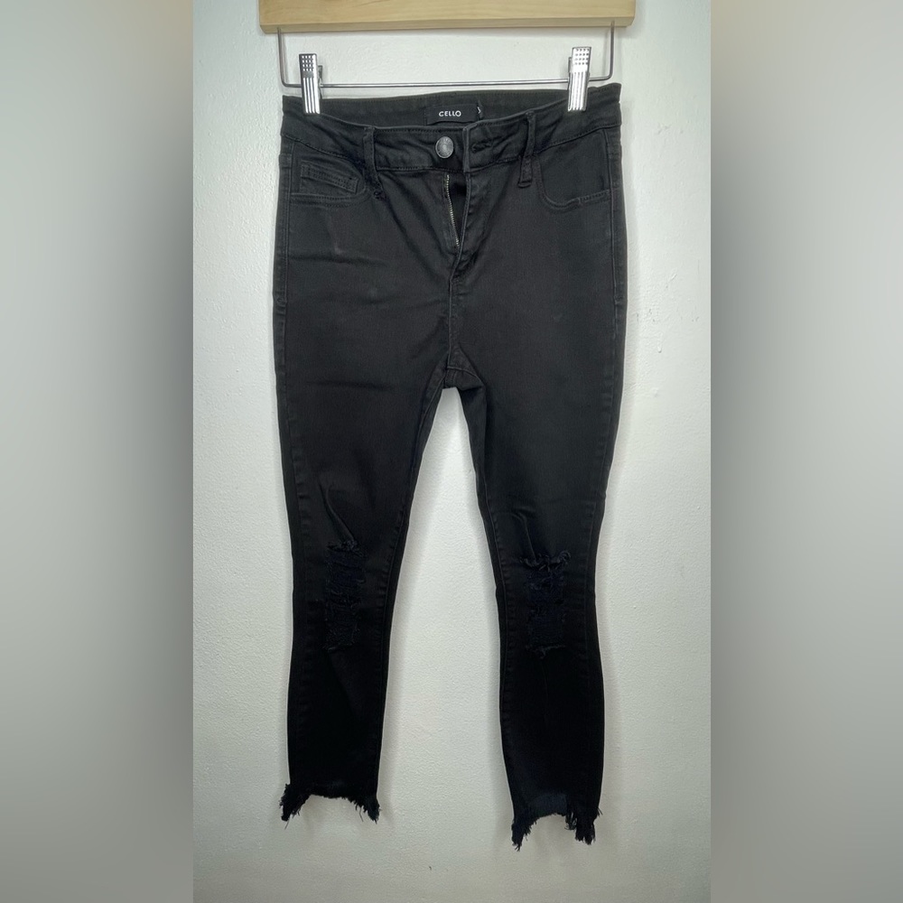 Cello Junior’s Black Jeans Distressed & Ripped w/ Pockets